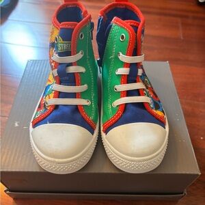 Colorful Sesame Street Kids High-Top Sneakers